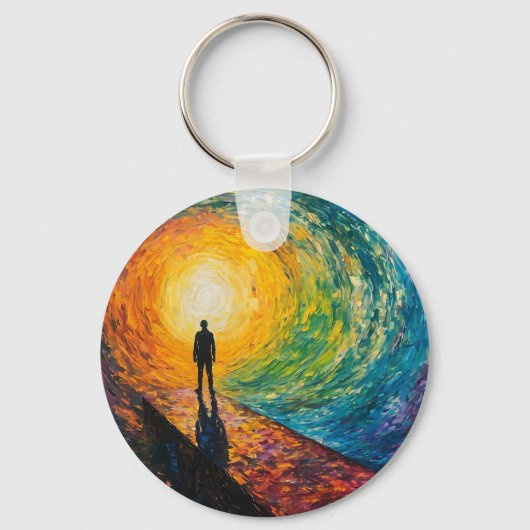 De rand van de dimensie sleutelhanger (Voorkant)