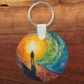 De rand van de dimensie sleutelhanger (Achterkant)