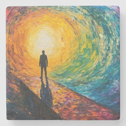 De rand van de dimensie stenen onderzetter (Voorkant)