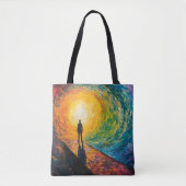 De rand van de dimensie tote bag (Voorkant)