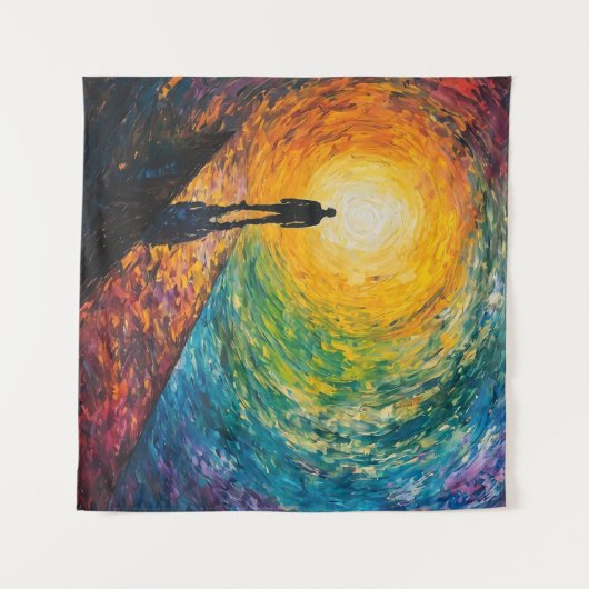 De rand van de dimensie wandkleed (Voorkant (horizontaal))