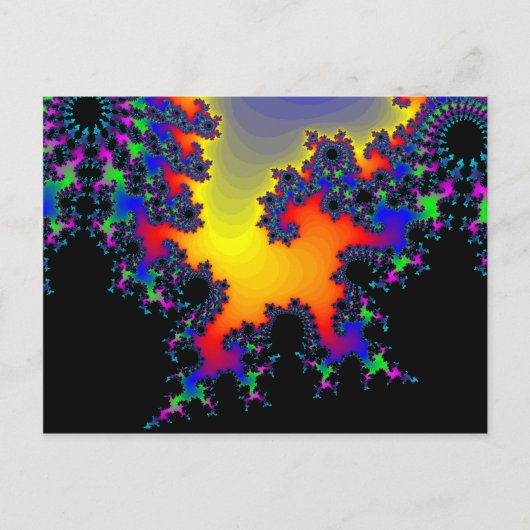 De rand van de fractal: briefkaart (Voorkant)