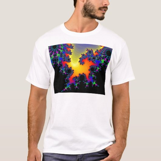 De rand van de fractal: t-shirt (Voorkant)