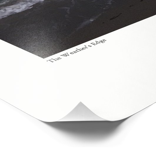 De rand van de Weather Foto Afdruk (Hoek)