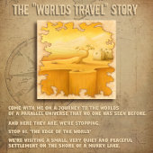 "De Rand van de Wereld" Avontuur Motief Schilderen Canvas Afdruk