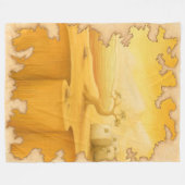 "De Rand van de Wereld" Avontuur Motief Schilderen Fleece Deken (Voorkant (Horizontaal))