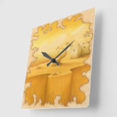 "De Rand van de Wereld" Avontuur Motief Schilderen Vierkante Klok (Hoek)