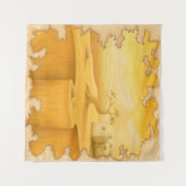 "De Rand van de Wereld" Avontuur Motief Schilderen Wandkleed (Voorkant (horizontaal))