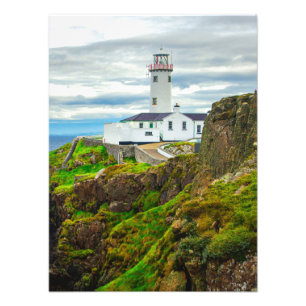 De "Rand van de Wereld" bij de Fanad Head Lighthou Foto Afdruk