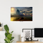 De rand van de wereld poster (Thuiskantoor)