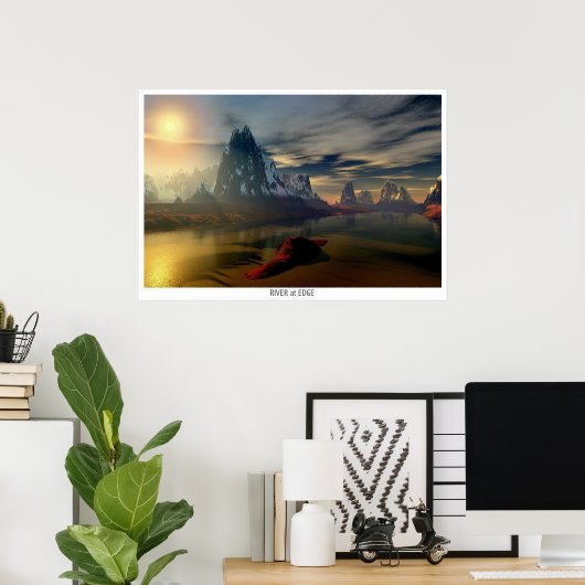 De rand van de wereld poster (Thuiskantoor)