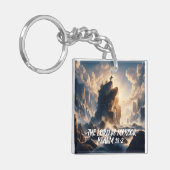 De rand van het bestaan DE HEER IS MIJN ROTS Sleutelhanger (Voorkant Links)