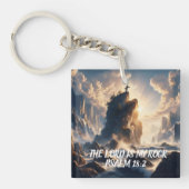 De rand van het bestaan DE HEER IS MIJN ROTS Sleutelhanger (Voorkant)