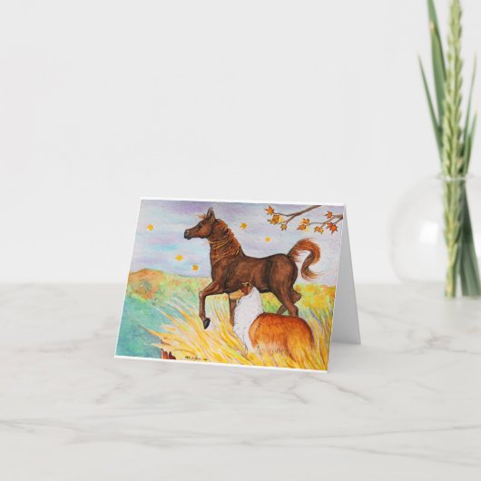 De Rand van het vooruitzicht 4x6 notecard Kaart (Voorkant)