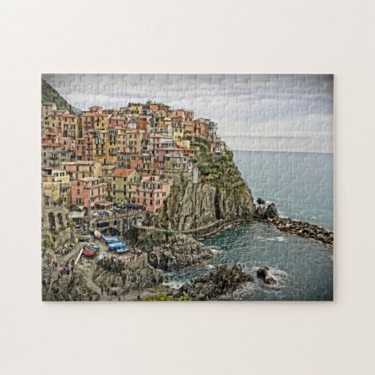 De rand van Italië - Manarola - Cinque Terre Legpuzzel (Horizontaal)