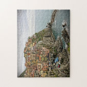 De rand van Italië - Manarola - Cinque Terre Legpuzzel (Verticaal)