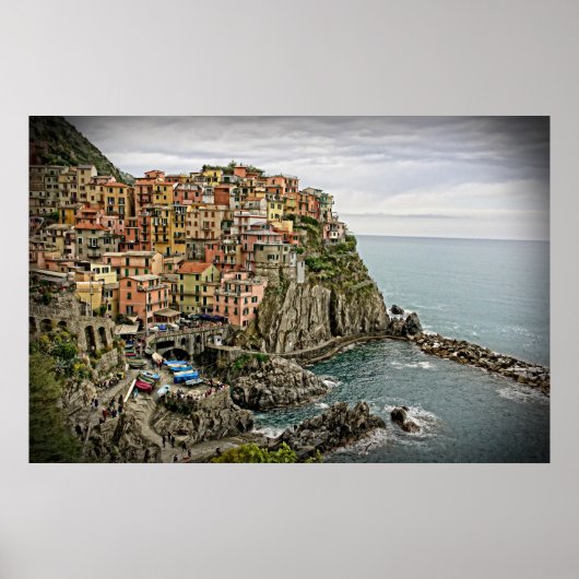 De rand van Italië - Manarola - Cinque Terre Poster (Voorkant)