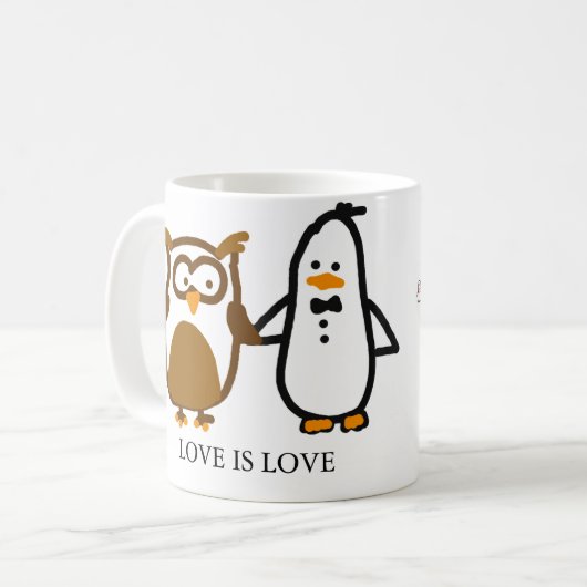 De Random Penguins MOK - "LOVE IS LOVE" (Voorkant links)