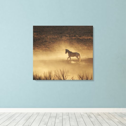 De rangen opbouwen canvas afdruk (Insitu (Houten vloer))