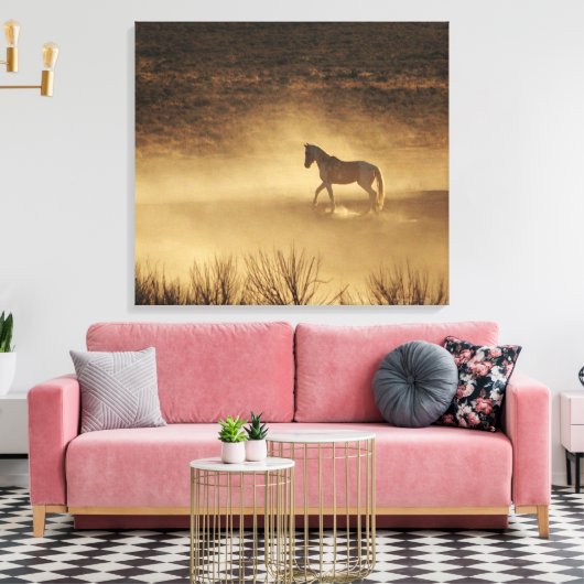 De rangen opbouwen canvas afdruk (Insitu (Woonkamer))