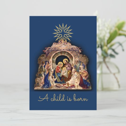 De rare wereld is blij! kerstvakantie feestdagenkaart (Staand voorkant)