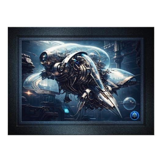 De Raspian Dynamorph Drone AI Art van Xzendor7 Foto Afdruk (Voorkant)