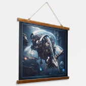 De Raspian Dynamorph Drone AI Art van Xzendor7 Hangend Wandkleed (Gebogen)