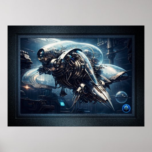 De Raspian Dynamorph Drone AI Art van Xzendor7 Poster (Voorkant)