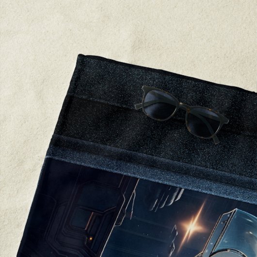 De Raspian Dynamorph Drone AI Art van Xzendor7 Strandlaken (In situ)