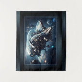 De Raspian Dynamorph Drone AI Art van Xzendor7 Wandkleed (Voorkant)