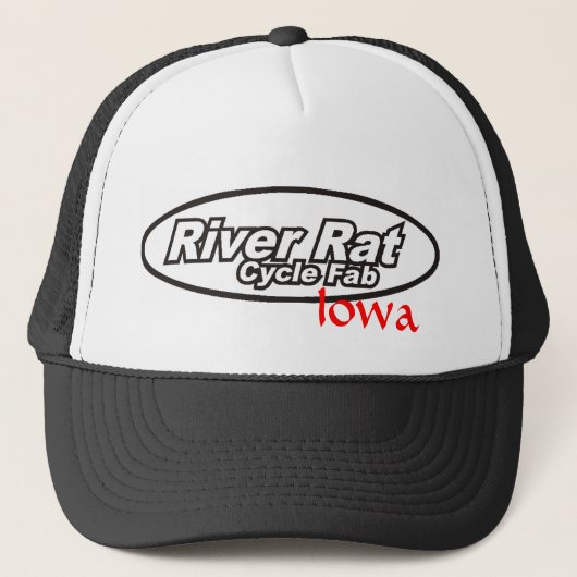 De Rat Cycle Fab Iowa Trucker Hat Trucker Pet (Voorkant)