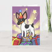 De Rat Terrier van de verjaardag/de Fox-terrier Kaart (Voorkant)