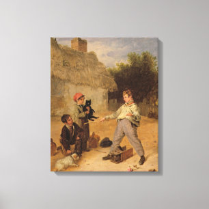 De Rat Trap (olie op het paneel) Canvas Afdruk