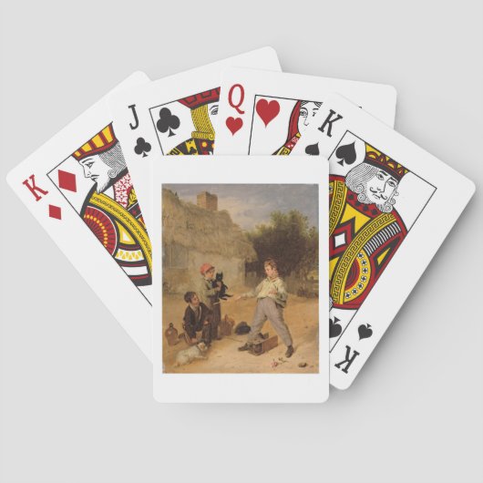 De Rat Trap (olie op het paneel) Speelkaarten (Achterkant)