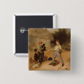 De Rat Trap (olie op het paneel) Vierkante Button 5,1 Cm (Voorkant /achterkant)