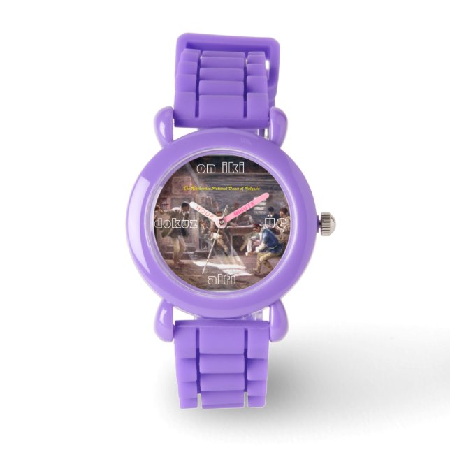 "De Ratchenitza, Nationaal-Dans-van-Bulgarije" Horloge (Voorkant)