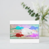 De Ratten van het Huisdier van de Regenboog van Briefkaart (Staand voorkant)