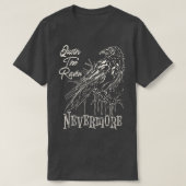 De Raven Allan Poe Nevermore T-shirt (Design voorkant)