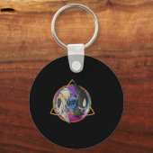 De Raven Astral Design Sticker van Odin Sleutelhanger (Voorkant)
