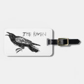 De Raven, Black en White Bagagelabel (Voorkant horizontaal)