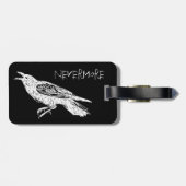 De Raven, Black en White Bagagelabel (Achterkant horizontaal)