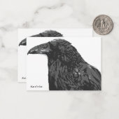De Raven Bladwijzer Notitiekaartje (Voorkant / Achterkant in situ)