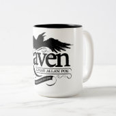 De Raven Edgar Allan Poe Coffee-Mok Tweekleurige Koffiemok (Voorkant rechts)