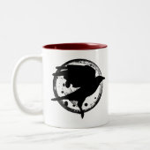 De Raven en de Moon-Mok Tweekleurige Koffiemok (Links)