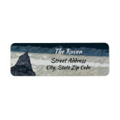 De Raven Gothic Return Adreslabels Etiket (Voorkant)