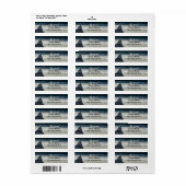 De Raven Gothic Return Adreslabels Etiket (Full Sheet)