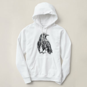 De Raven Graffiti 3D Crop Hoodie - Uitdagende Stra