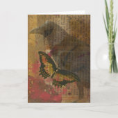 De Raven Grunge Collage Kaart (Voorkant)