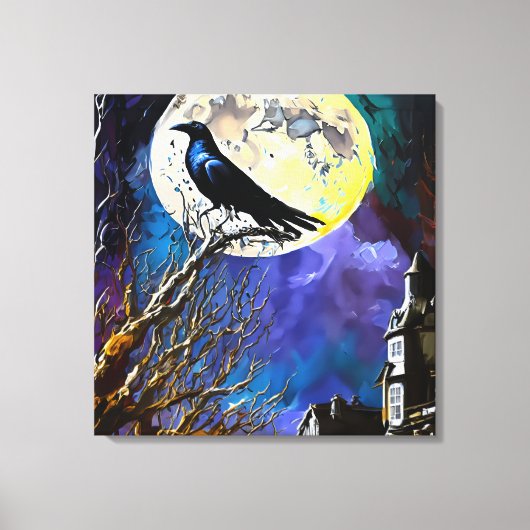 De Raven, Nevermore Canvas Afdruk (Voorkant)