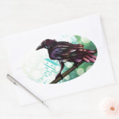 De Raven Ovale Sticker (Envelop)